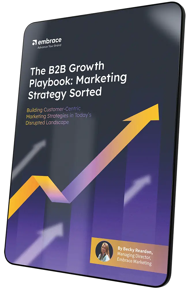 B2B-Marketing-Strategy-Playbook-Ipad-Mockup Embrace Marketing - B2B marketing agency | Team photo